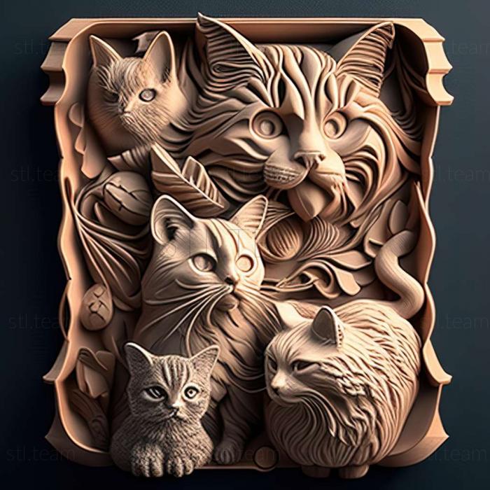 3D model Liof cat breeds cat (STL)